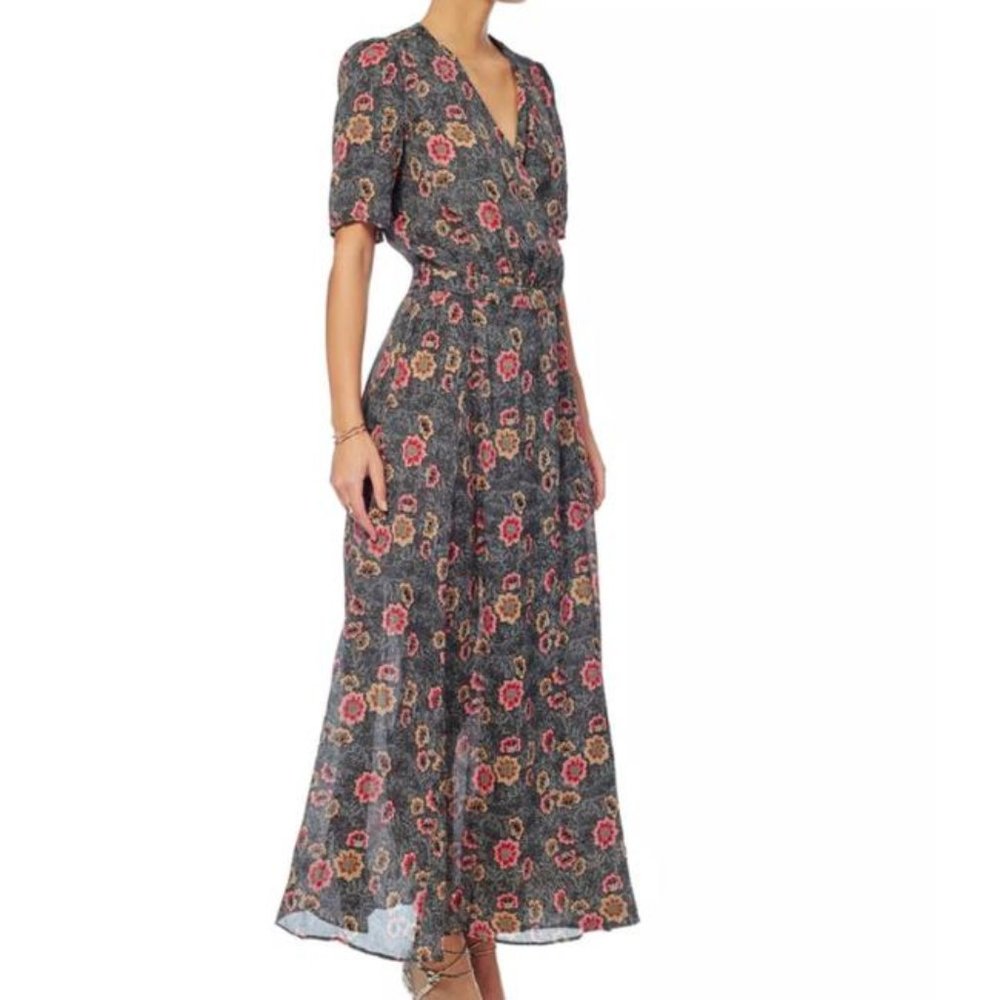 Isabel Marant Etoile Shania Silk Dress 42